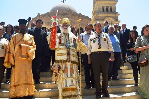 Παρουσία Πρέσβεων και εκατοντάδων πιστών, ο Πατριάρχης Θεόδωρος προέστη της πανηγύρεως του Αγ. Γεωργίου παλαιού Καΐρου (ΦΩΤΟ)